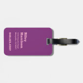 Personalisieren Sie Ihren Brief, Fettes Monogramm- Gepäckanhänger (Rückseite horizontal)