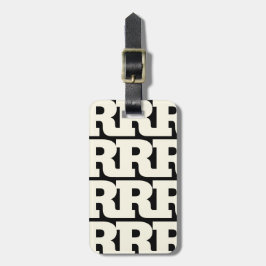 Personalisieren Sie Ihren Brief, Fettes Monogramm- Gepäckanhänger