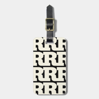 Personalisieren Sie Ihren Brief, Fettes Monogramm- Gepäckanhänger
