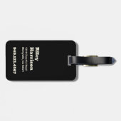 Personalisieren Sie Ihren Brief, Fettes Monogramm- Gepäckanhänger (Rückseite horizontal)