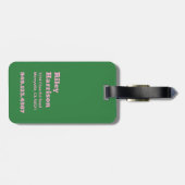 Personalisieren Sie Ihren Brief, Fettes Monogramm- Gepäckanhänger (Rückseite horizontal)