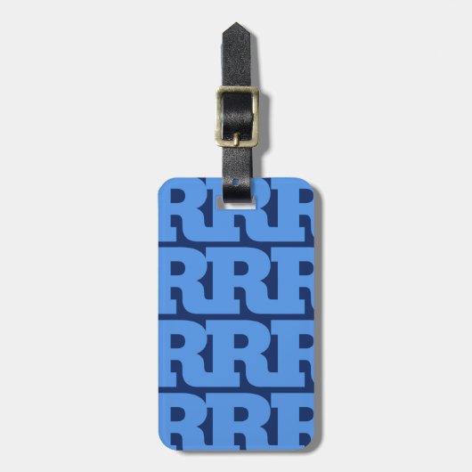 Personalisieren Sie Ihren Brief, Fettes Monogramm- Gepäckanhänger (Vorderseite vertikal)