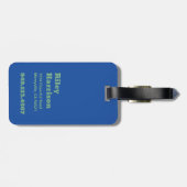 Personalisieren Sie Ihren Brief, Fettes Monogramm- Gepäckanhänger (Rückseite horizontal)