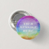 Personalisieren Sie Ihren eigenen Regenbogen Button (Vorne & Hinten)