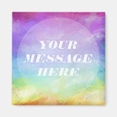 Personalisieren Sie Ihren eigenen Regenbogen Magnet (Vorne)