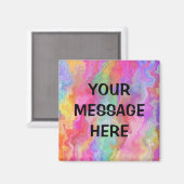 Personalisieren Sie Ihren eigenen Regenbogen Magnet (Vorderseite/Rückseite)