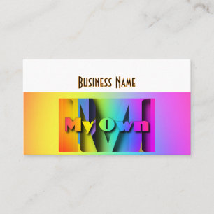 Personalisieren Sie Ihren eigenen Regenbogen Visitenkarte