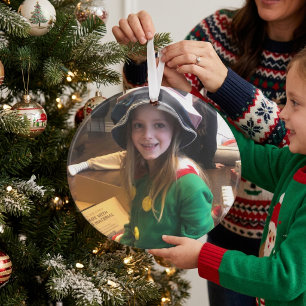 Personalisieren Sie Ihren Foto-Weihnachts-Acryls-S Ornament