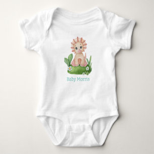 Personalisieren Sie Ihren kleinen Dino Stil! Baby Strampler