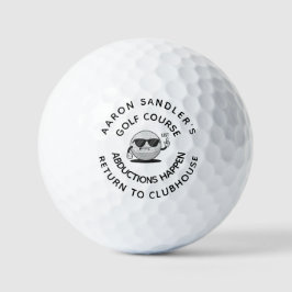 Personalisieren Sie Ihren Namen Funny Abduction Go Golfball