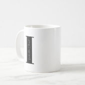 Personalisieren Sie Ihren Namen mit Buchstabe I Kaffeetasse (Vorderseite Links)