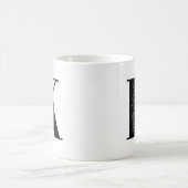 Personalisieren Sie Ihren Namen mit Buchstabe K Kaffeetasse (Mittel)
