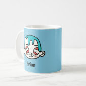 Personalisieren Sie Ihren Namen mit einem lustigen Kaffeetasse (Vorderseite Links)