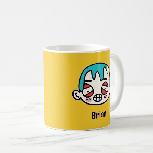 Personalisieren Sie Ihren Namen mit einem lustigen Kaffeetasse (VorderseiteRechts)