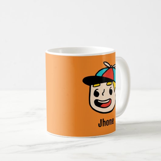 Personalisieren Sie Ihren Namen mit einem lustigen Kaffeetasse (VorderseiteRechts)