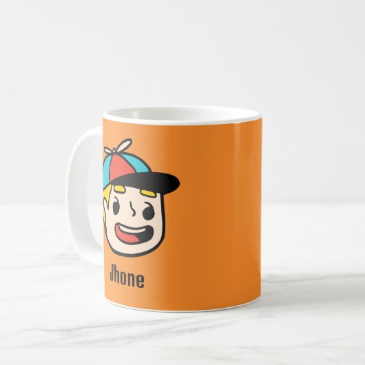 Personalisieren Sie Ihren Namen mit einem lustigen Kaffeetasse (Vorderseite Links)