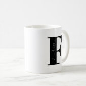 Personalisieren Sie Ihren Namen mit F Kaffeetasse (VorderseiteRechts)
