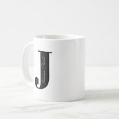 Personalisieren Sie Ihren Namen mit Letter J Kaffeetasse (Vorderseite Links)
