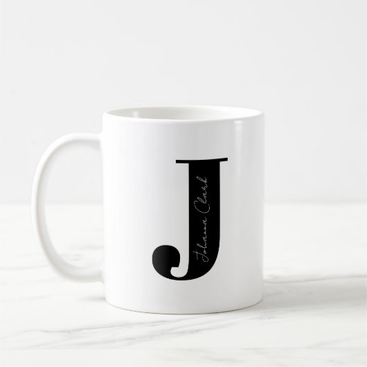 Personalisieren Sie Ihren Namen mit Letter J Kaffeetasse (Links)