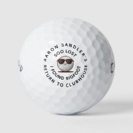 Personalisieren Sie Ihren Namen verloren gefunden Golfball