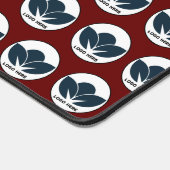 Personalisieren Sie Ihren Schreibtisch: Dunkelrot Schreibtischunterlage (Ecke)