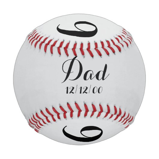 Personalisieren Sie Ihren Text Baseball (Rückseite)