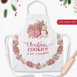 Personalisieren Sie Ihren Text, Weihnachts-Cookies Schürze