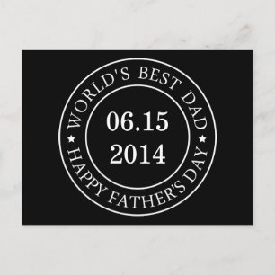 Personalisieren Sie individualisierbares Datum - H Postkarte