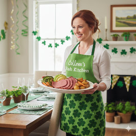 Personalisieren Sie Irish Kitchen St Patrick's Day Schürze