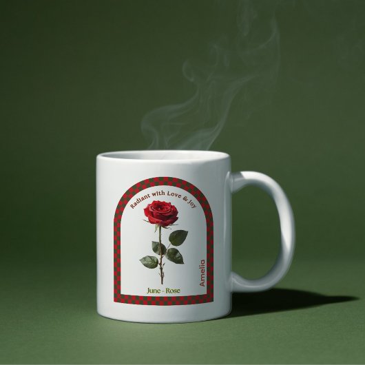 Personalisieren Sie Januar Geburtmonat Blume Kaffe Kaffeetasse