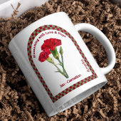 Personalisieren Sie Januar Geburtmonat Blume Kaffe Kaffeetasse