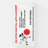 Personalisieren Sie Jiu Jitsu Martial Arts School  Banner (Vertikal)