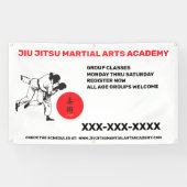 Personalisieren Sie Jiu Jitsu Martial Arts School  Banner (Horizontal)