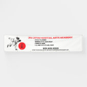 Personalisieren Sie Jiu Jitsu Martial Arts School Banner (Horizontal)