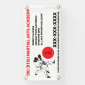 Personalisieren Sie Jiu Jitsu Martial Arts School  Banner (Vertikal)