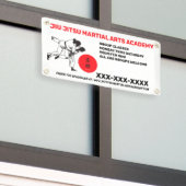Personalisieren Sie Jiu Jitsu Martial Arts School Banner (Äußeres Gebäude)