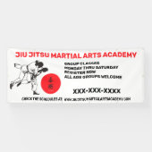 Personalisieren Sie Jiu Jitsu Martial Arts School Banner (Horizontal)