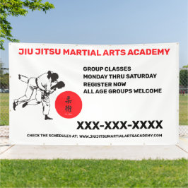 Personalisieren Sie Jiu Jitsu Martial Arts School  Banner