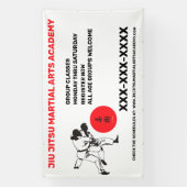Personalisieren Sie Jiu Jitsu Martial Arts School  Banner (Vertikal)