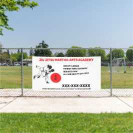 Personalisieren Sie Jiu Jitsu Martial Arts School Banner