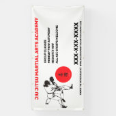 Personalisieren Sie Jiu Jitsu Martial Arts School Banner (Vertikal)