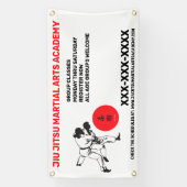 Personalisieren Sie Jiu Jitsu Martial Arts School  Banner (Vertikal)