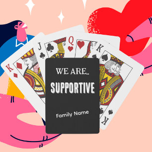 Personalisieren Sie "Kind" und Familienname B&W Ga Spielkarten
