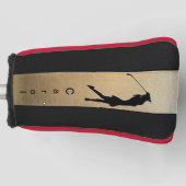Personalisieren Sie Lady Silhouette Putter Golf He Headcover (Vorderseite)