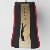 Personalisieren Sie Lady Silhouette Putter Golf He Headcover (Rotieren 90)