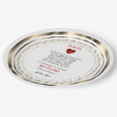 Personalisieren Sie Leckerei Plate - Freunde, Fami Pappteller (Schrägansicht)