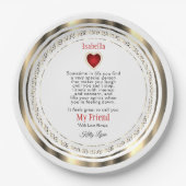 Personalisieren Sie Leckerei Plate - Freunde, Fami Pappteller (Vorderseite)