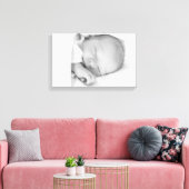 Personalisieren Sie Leinwand Art Black and White F (Insitu (Wohnzimmer))