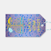 Personalisieren Sie LIEBE und leichte Hanukkah-Ges Geschenkanhänger (Vorderseite (Horizontal))