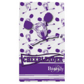 Personalisieren Sie Lila Cheerleader Kleine Geschenktüte (Rückseite)